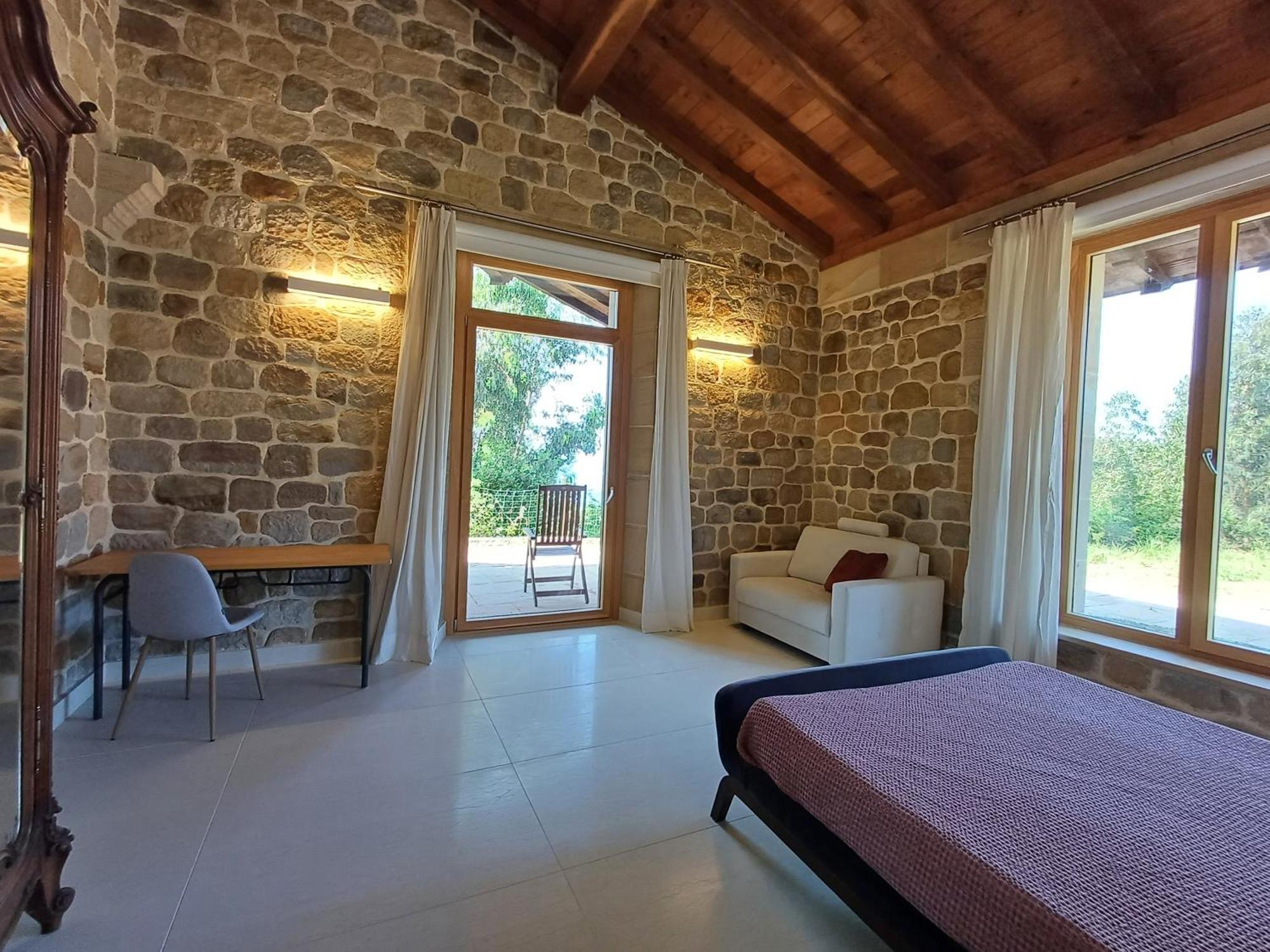 Amplio Apartamento Con Jardin En Casa Rural Haritza Con Vistas Al Mar Эа Экстерьер фото
