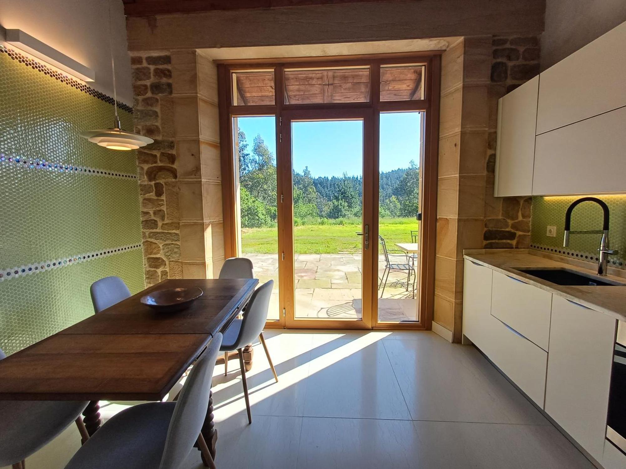 Amplio Apartamento Con Jardin En Casa Rural Haritza Con Vistas Al Mar Эа Экстерьер фото
